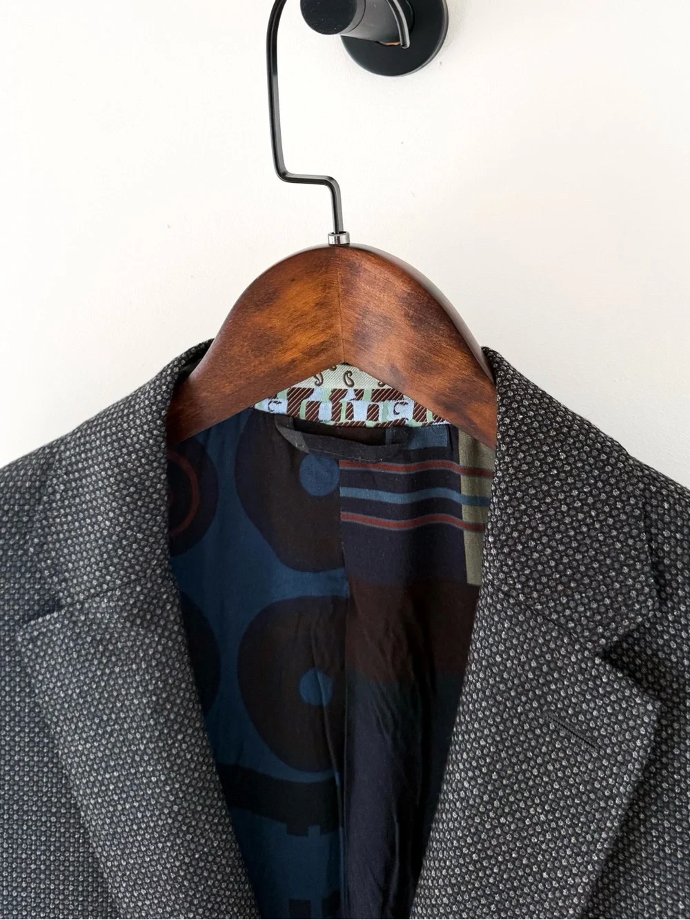 NEW Etro SIlk Wool Blazer Men's Dark Green Blue Black Textured Sport Coat 40R